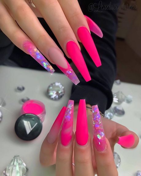 pink-long-nail-designs-94_16 Modele de unghii lungi roz