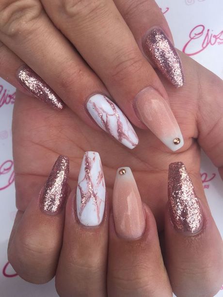 pink-nail-designs-with-diamonds-51_3 Modele de unghii roz cu diamante