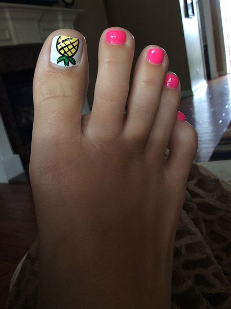pink-toe-nails-with-design-37_9 Unghii roz cu design