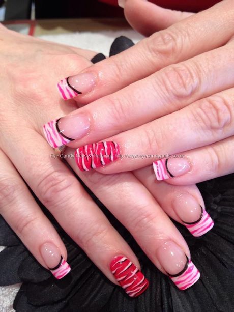 pink-zebra-nail-designs-83_15 Modele de unghii zebra roz