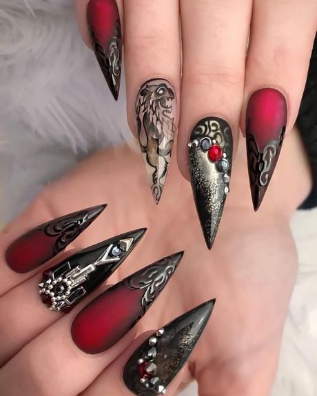 pretty-stiletto-nails-designs-35_4 Modele destul de unghii stiletto