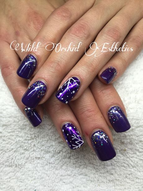 purple-christmas-nail-designs-91_14 Purple modele de unghii de Crăciun