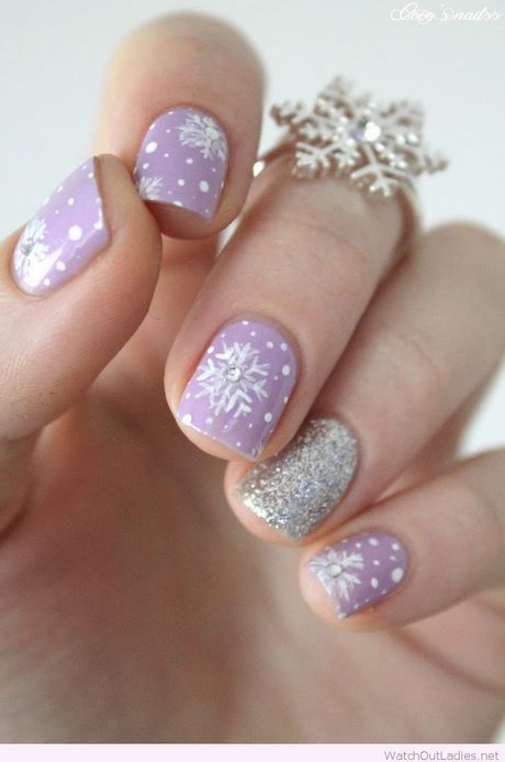 purple-christmas-nail-designs-91_19 Purple modele de unghii de Crăciun