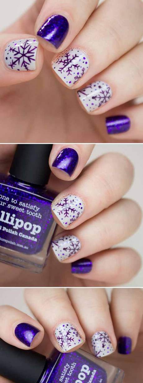 purple-christmas-nail-designs-91_6 Purple modele de unghii de Crăciun
