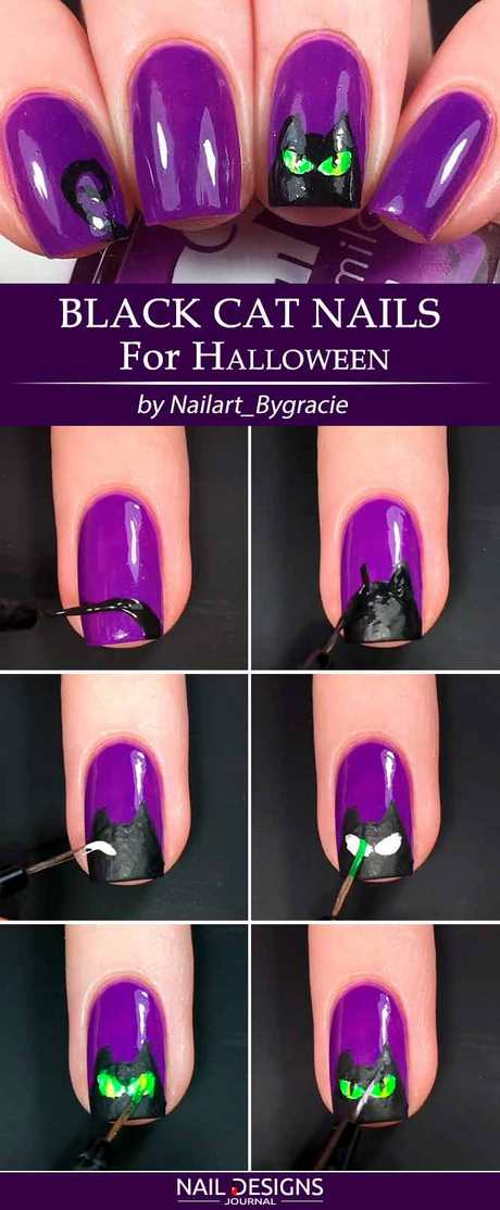 purple-halloween-nail-art-86_10 Violet halloween nail art