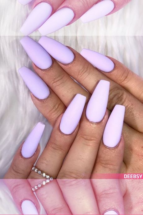 purple-matte-nails-with-design-08_15 Violet unghii mat cu design