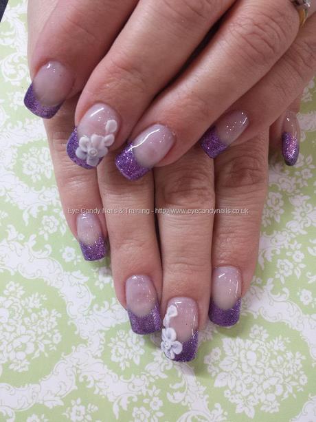 purple-nails-with-glitter-tips-25_5 Cuie violet cu sfaturi sclipici
