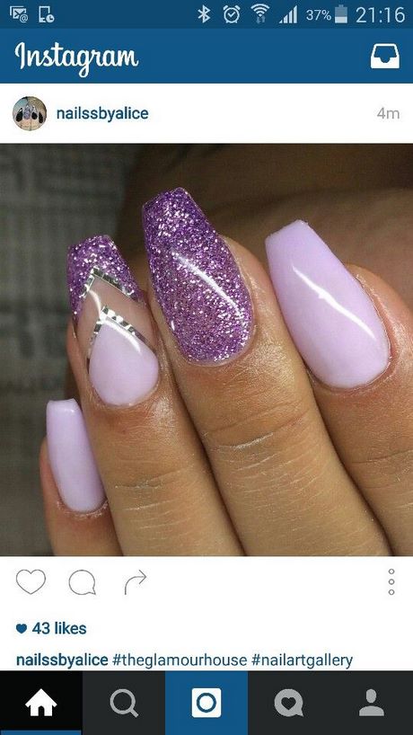 purple-summer-nail-designs-39_12 Modele de unghii de vară violet