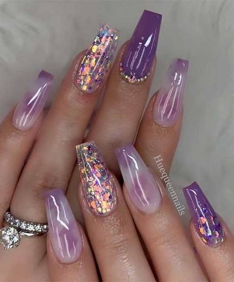 purple-summer-nail-designs-39_18 Modele de unghii de vară violet