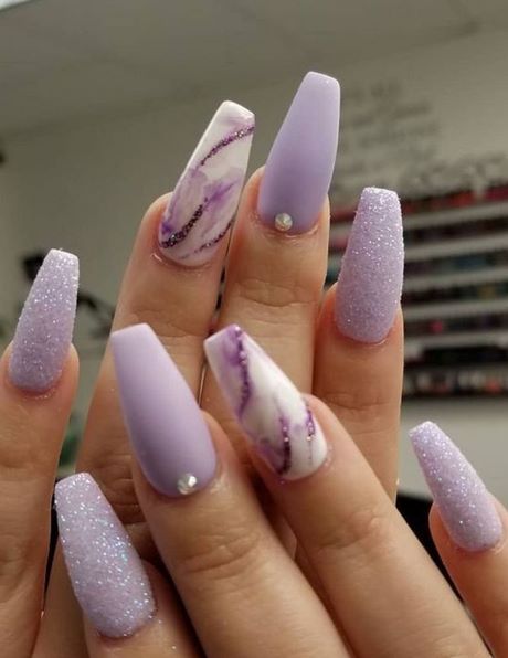 purple-summer-nail-designs-39_6 Modele de unghii de vară violet