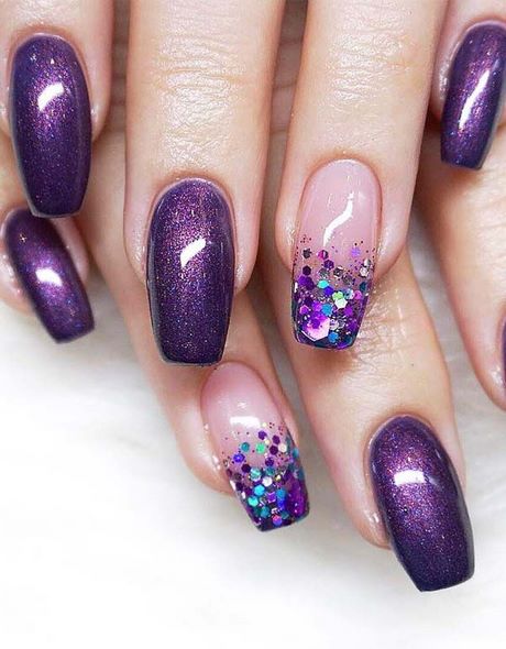 purple-summer-nail-designs-39_9 Modele de unghii de vară violet