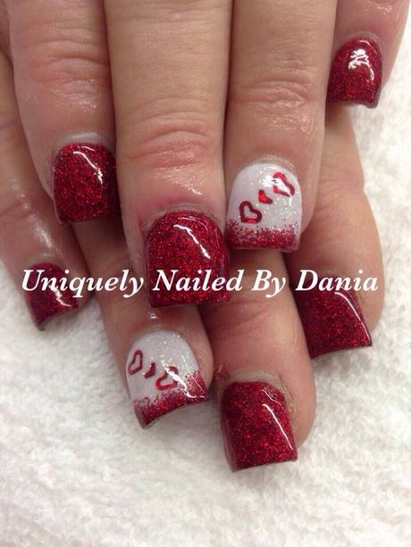 red-and-white-valentines-nails-37_12 Roșu și alb Valentine cuie