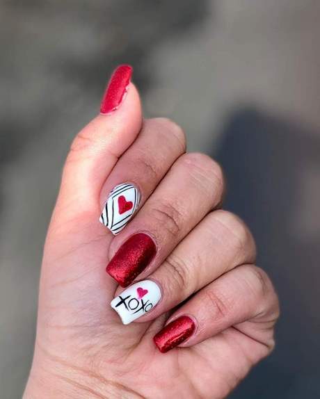 red-and-white-valentines-nails-37_7 Roșu și alb Valentine cuie
