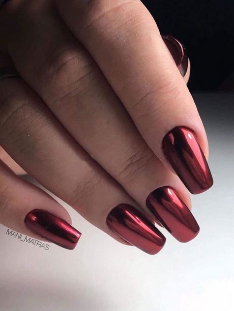 red-chrome-nail-designs-78_15 Modele de unghii cromate roșii