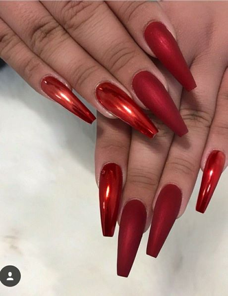 red-chrome-nail-designs-78_7 Modele de unghii cromate roșii