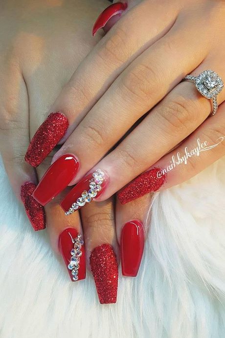 red-diamond-nail-design-72_16 Design de unghii cu diamante roșii