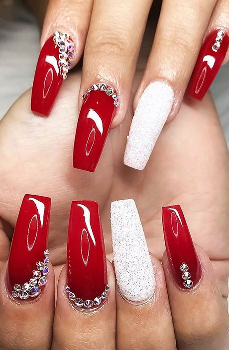 red-diamond-nail-design-72_7 Design de unghii cu diamante roșii