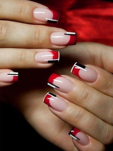 red-french-nail-art-57_2 Roșu Franceză nail art