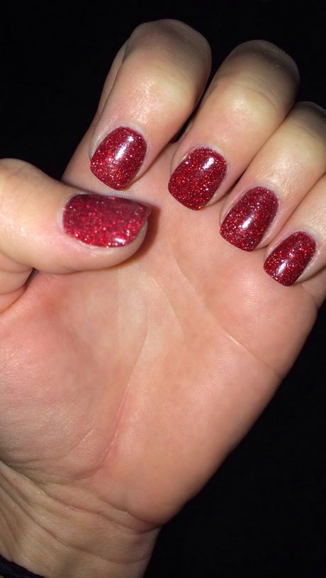 red-glittery-nails-69_17 Unghii roșii strălucitoare