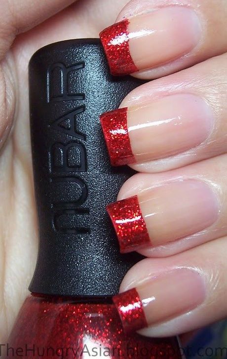 red-sparkle-nail-designs-13_18 Modele de unghii cu sclipici roșii