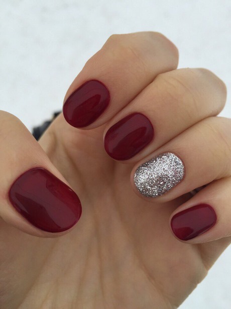 red-sparkle-nail-designs-13_9 Modele de unghii cu sclipici roșii