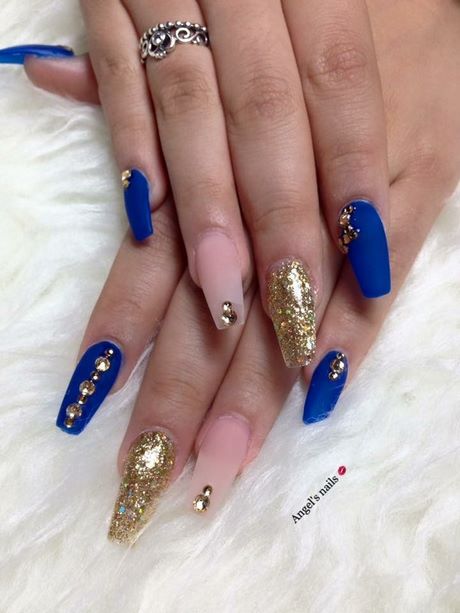 royal-blue-acrylic-nail-designs-62_12 Modele de unghii acrilice albastru regal