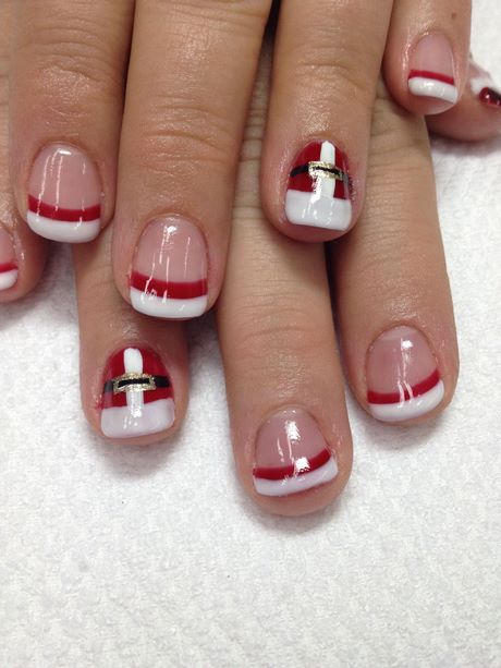 santa-hat-nail-art-designs-59_2 Mos Craciun pălărie nail art modele