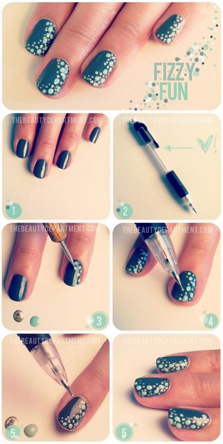 simple-and-beautiful-nail-art-designs-step-by-step-38_7 Design simplu și frumos de unghii pas cu pas