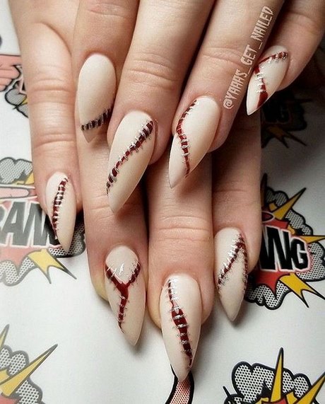 simple-halloween-acrylic-nails-27_17 Unghii acrilice simple de halloween