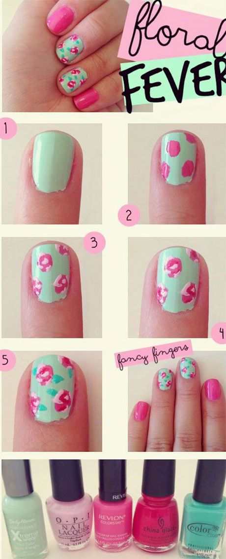 Simplu nail art modele pas cu pas