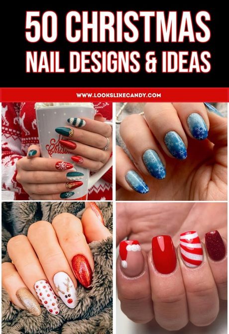 simple-nails-for-christmas-20_15 Unghii Simple pentru Crăciun