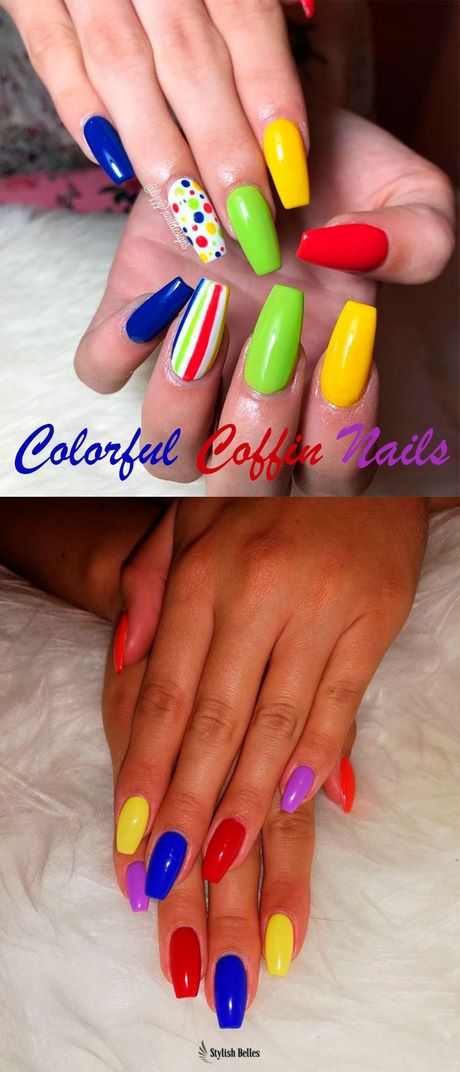 simple-two-color-nail-designs-25_7 Modele simple de unghii cu două culori