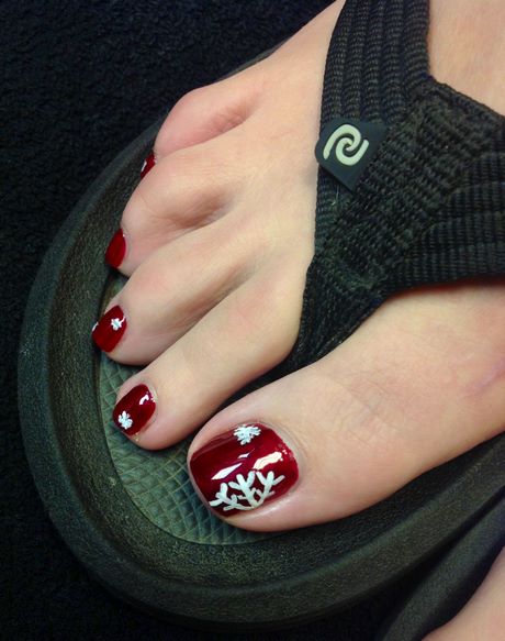 snowflake-toe-nail-design-46_6 Fulg de nea deget de la picior de design de unghii