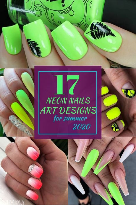 summer-neon-nail-designs-65_19 Modele de unghii neon de vară