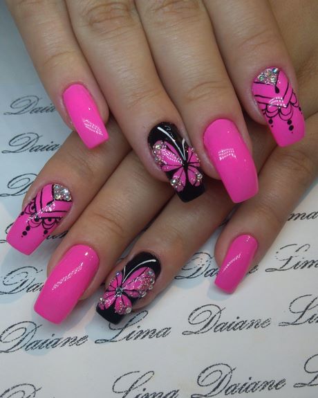 summer-pink-nail-designs-31 Modele de unghii roz de vară