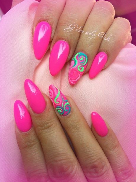 summer-pink-nail-designs-31_10 Modele de unghii roz de vară