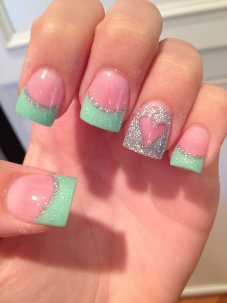teal-and-pink-nail-designs-97_16 Modele de unghii Teal și roz
