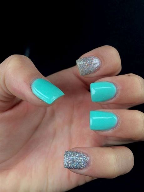 teal-and-pink-nail-designs-97_7 Modele de unghii Teal și roz