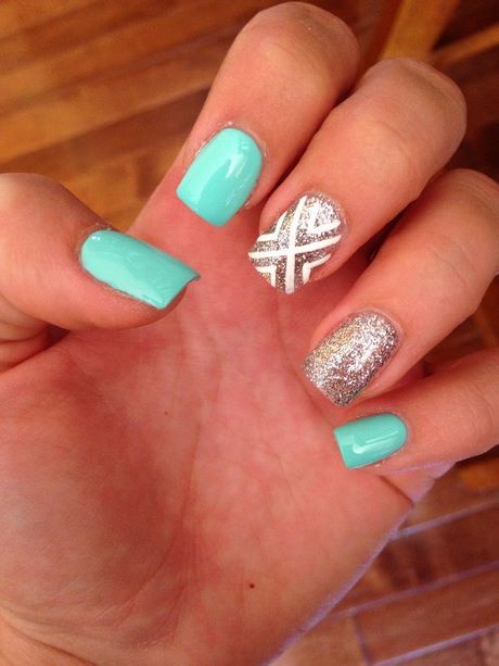 teal-and-pink-nail-designs-97_9 Modele de unghii Teal și roz