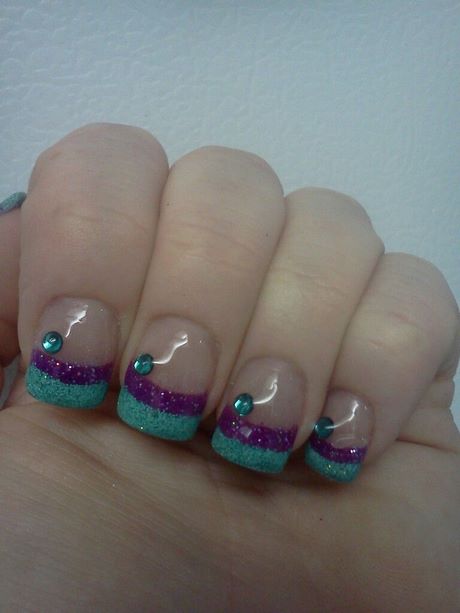 teal-and-purple-nail-designs-34_2 Modele de unghii Teal și violet