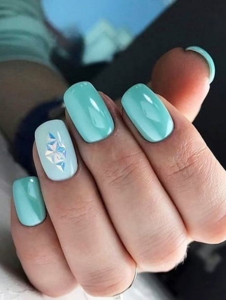 Tiffany albastru unghii idei