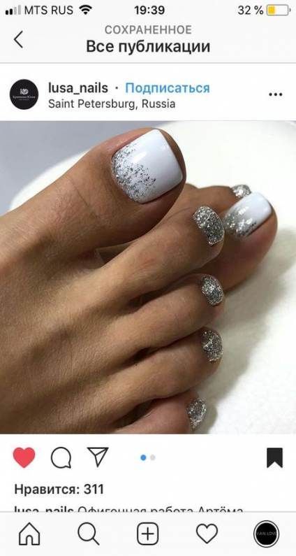 toenails-designs-on-white-nail-polish-40_4 Toenails modele pe lac de unghii alb