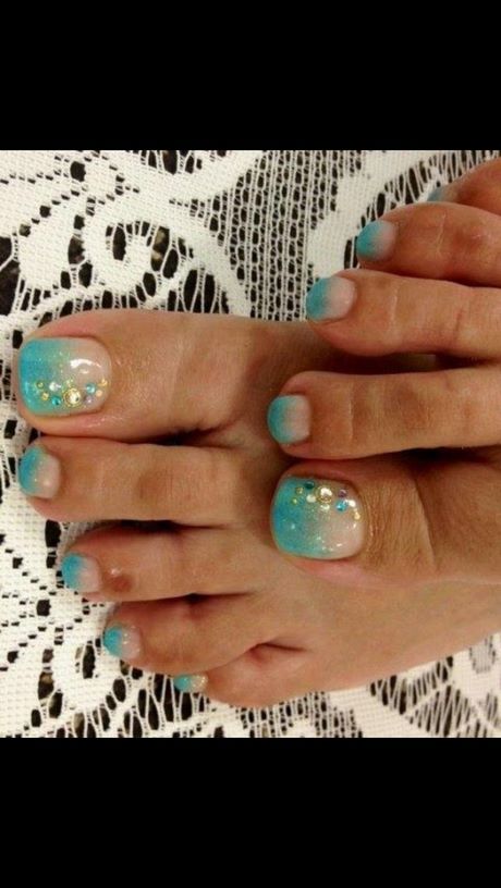 turquoise-toe-nail-designs-58_19 Modele de unghii turcoaz