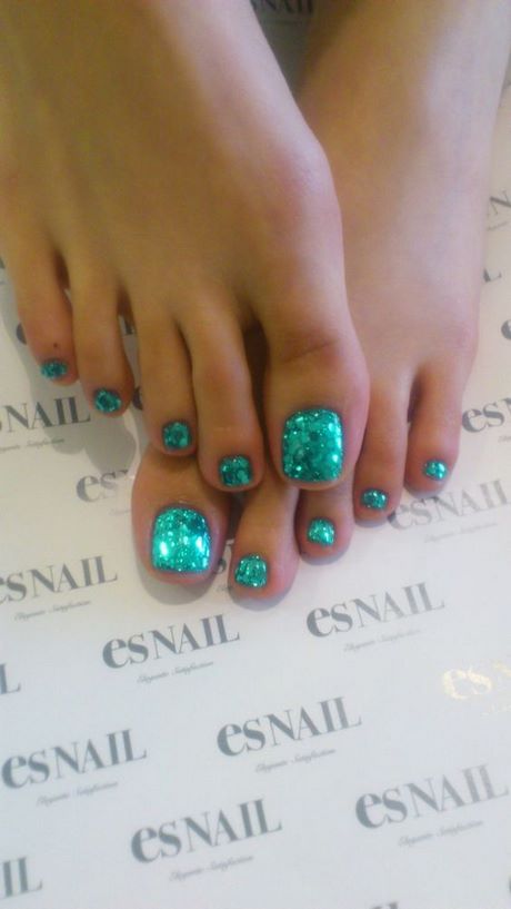 turquoise-toe-nail-designs-58_3 Modele de unghii turcoaz
