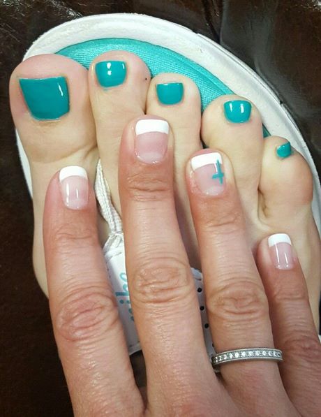 turquoise-toe-nail-designs-58_7 Modele de unghii turcoaz