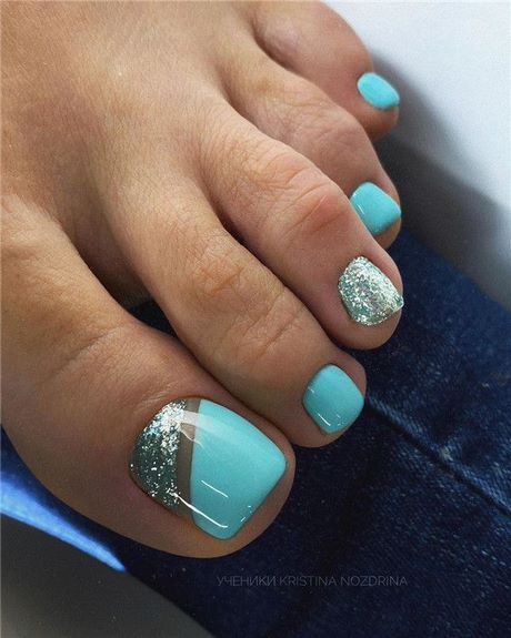 turquoise-toe-nail-designs-58_9 Modele de unghii turcoaz