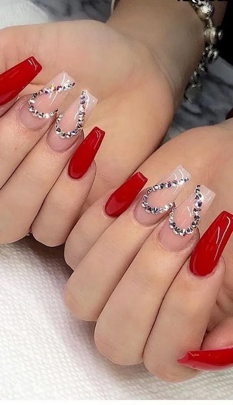 valentines-day-stiletto-nails-24 Ziua Îndrăgostiților stiletto Cuie