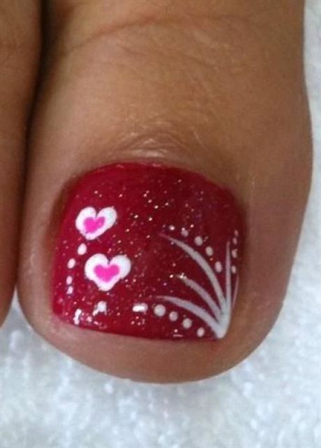 valentines-day-toe-nail-designs-22_10 Ziua Îndrăgostiților deget de la picior modele de unghii