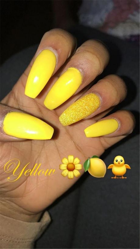 yellow-color-nail-art-designs-84_8 Modele de unghii de culoare galbenă