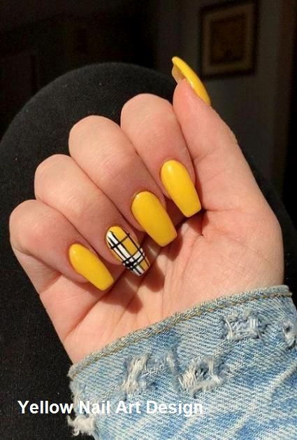 yellow-nail-polish-with-design-76_2 Lac de unghii galben cu design